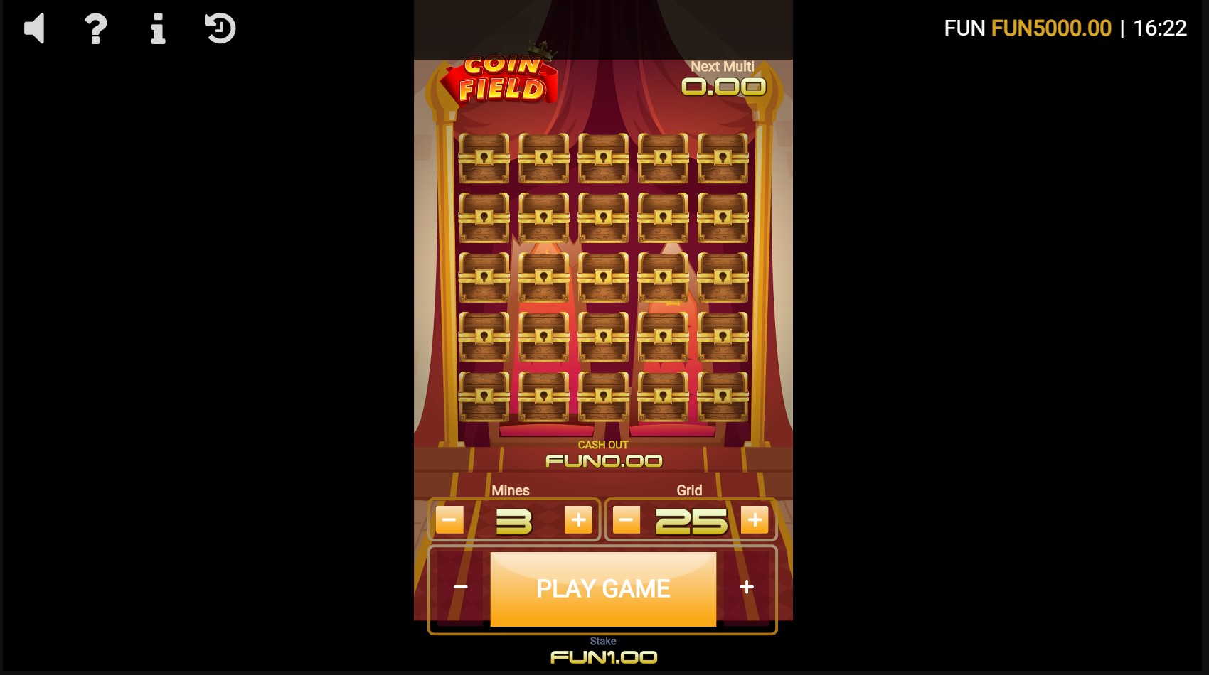 Coin Field Slot Game Interface